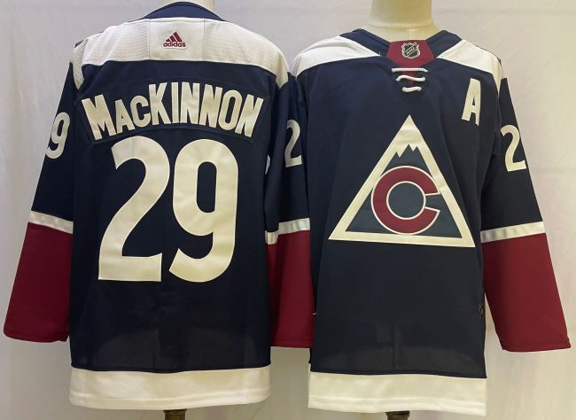 Adidas Classic Colorado Avalanche 29 Nathan MacKinnon Ice Hockey Jersey Blue