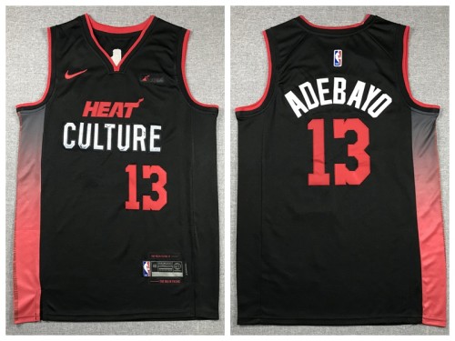 Nike Miami Heat 13 Bam Adebayo Basketball Jersey Black City Edition