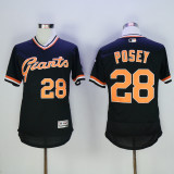 San Francisco Giants 28 Buster Posey Flexbase Baseball Jersey Black