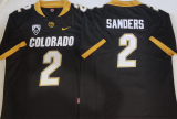 Colorado Buffaloes 2 Shedeur Sanders College Football Jersey Black