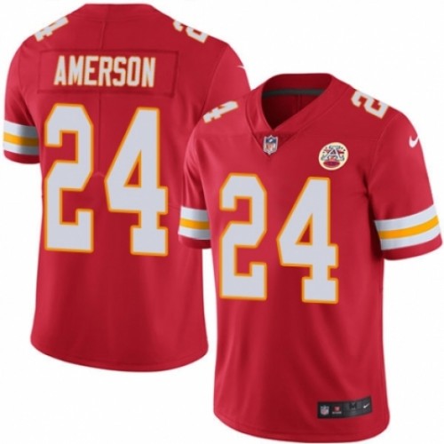 Kansas City Chiefs 24 David Amerson Football Jersey Legend Red