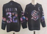 Adidas Seattle Kraken 32 Kraken Ice Hockey Jersey Black