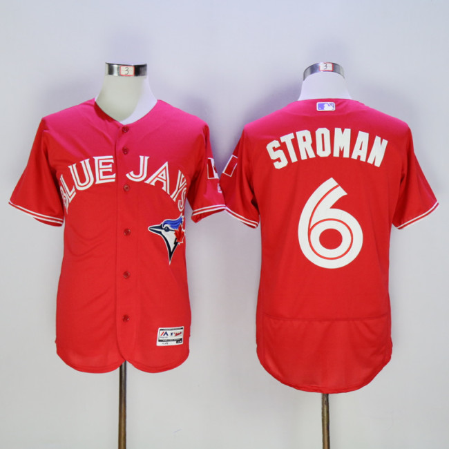 Toronto Blue Jays 6 Marcus Stroman Flexbase Baseball Jersey Red