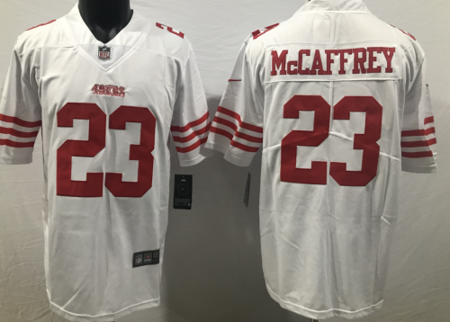 San Francisco 49ers 23 Christian McCaffrey Football Jersey White