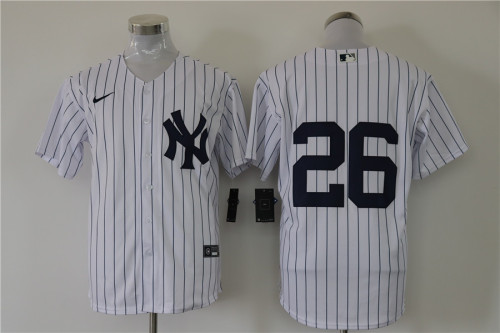 Nike New York Yankee 26 DJ LeMahieu Baseball Jersey White Fan