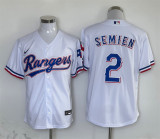 Nike Texas Rangers 2 Marcus Semien Baseball Jersey White