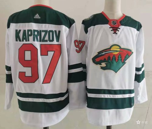 Adidas Minnesota Wild 97 Kirill Kaprizov Ice Hockey Jersey White
