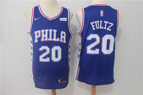 Nike Philadelphia 76ers  20 Markelle Fultz Basketball Jersey Blue Fan Edition