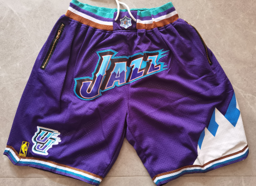 Nike Utah Jazz Purple Mesh Shorts Retro