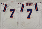 Denver Broncos 7 John Elway Football Jersey White Retro