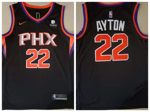 Nike Feinikesi suns 22 DeAndre Ayton Basketball Jersey Black