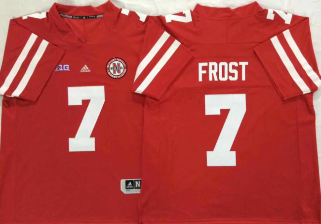 New Nebraska Cornhuskers 7 Scott Frost College Football Jersey Red
