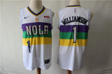 New Orleans Pelicans 1 Winning Williamson Basketball Jersey White City version