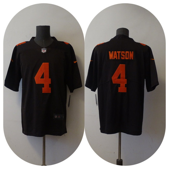 Cleveland Browns 4 Deshaun Watson Football Jersey Legendary Brown