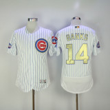 Chicago Cubs 14 Ernie Banks Flexbase Baseball Jersey White Champion Edition