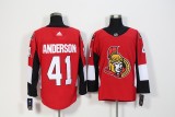 Adidas Classic Ottawa Senators 41 Craig Anderson Ice Hockey Jersey Red