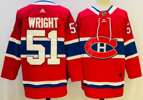 Adidas Montreal Canadiens 51 Shane Wright Ice Hockey Jersey Red