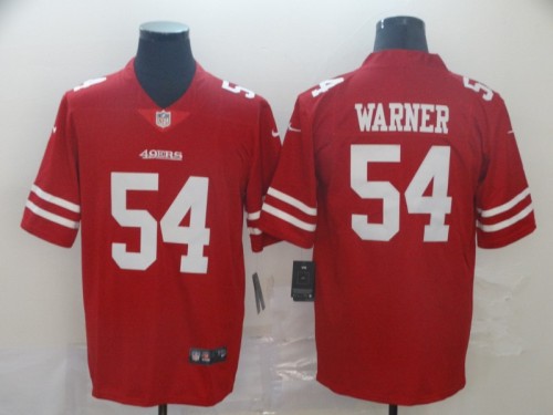 San Francisco 49ers 54 Fred Warner Football Jersey Legend Red