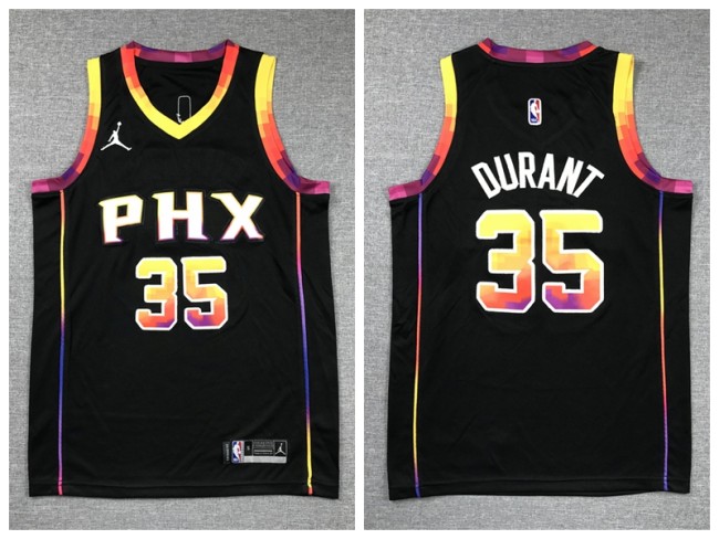 Youth Nike Feinikesi suns 35 Kevin Durant Basketball Jersey Black