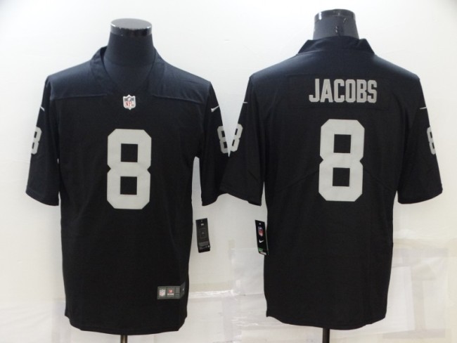 Oakland Raiders 8 Josh Jacobs Football Jersey Legend Black