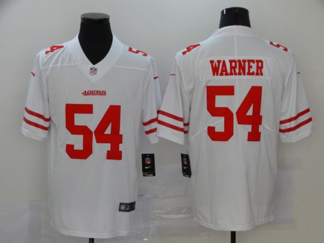 San Francisco 49ers 54 Fred Warner Football Jersey Legend White