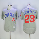 Chicago Cubs 23 Ryne Sandberg Flexbase Baseball Jersey Gray