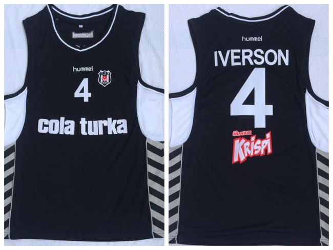 Turkey League Iverson 4 Black Embroidery Shirt