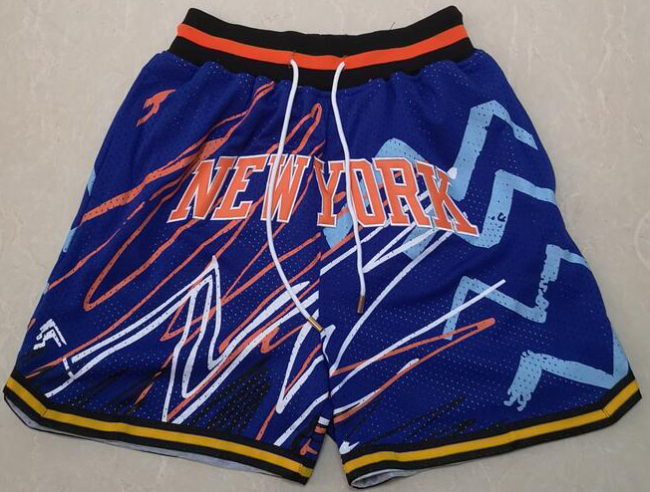 Golden State Warrior Mesh Shorts Retro Flash Blue pants