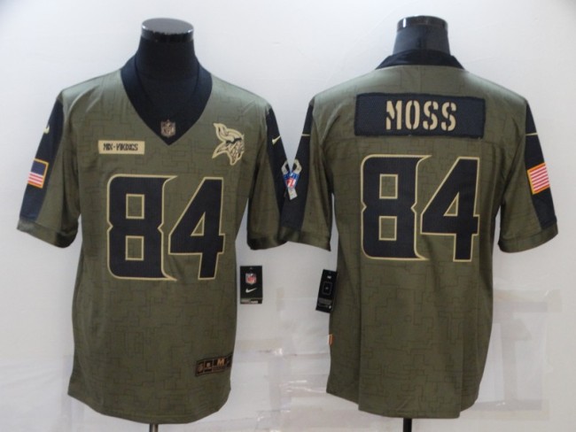 Minnesota Vikings 84 Randy Moss Football Jersey New salute