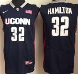 Uconn Huskies 32 Richard Hamilton College Basketball Jersey Navy Blue