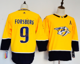 Women Adidas Classic Nashville Predators Nashville Predators 9 Filip Forsberg Ice Hockey Jersey Yellow