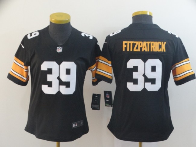 Women Pittsburgh Steelers 39 Minkah Fitzpatrick Football Jersey Legend Black