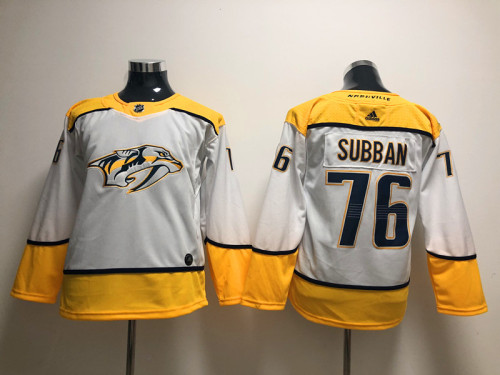 Youth Adidas Classic Nashville Predators 76 P.K Subban Ice Hockey Jersey White
