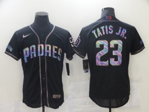 Nike San Diego Padres 23 Fernando Tatis Jr. Baseball Jersey Black 7 color