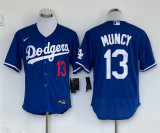 Nike Los Angeles Angeles 13 Max Muncy Flexbase Baseball Jersey Blue