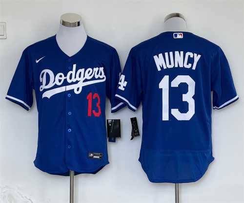 Nike Los Angeles Angeles 13 Max Muncy Flexbase Baseball Jersey Blue