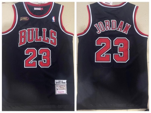 Chicago Bulls 23 Michael Jordan Basketball Jersey Black Retro