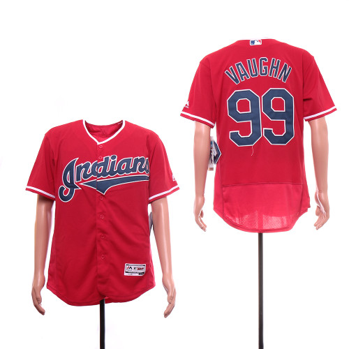 Cleveland indians 99 Rick Vaughn Flexbase Baseball Jersey Red