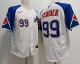 Nike Atlanta Braves 99 Spencer Strider Flexbase Baseball Jersey White