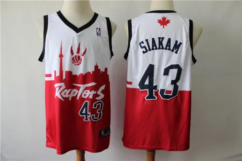 Toronto Raptors 43 Pascal Siakam Basketball Jersey Red and White City Special Section