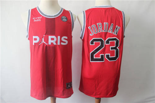 Paris 23 Jordan Red joint Jersey