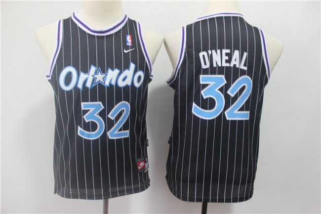 Youth Orlando Magic 32 Orlando Magic Basketball Jersey Black retro Edition