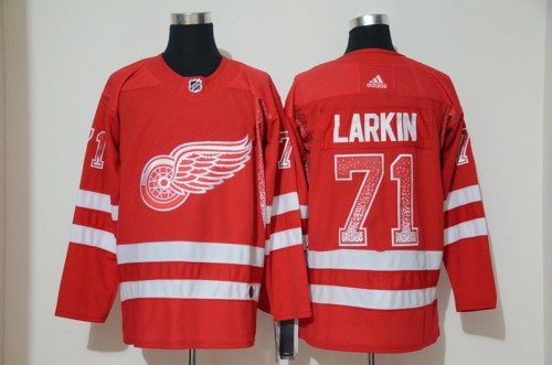 Adidas Classic Detroit Red Wings 71 Philip Larkin Ice Hockey Jersey Red