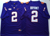Clemson Tigers 2 Kelly Bryant College Football Jersey Purple