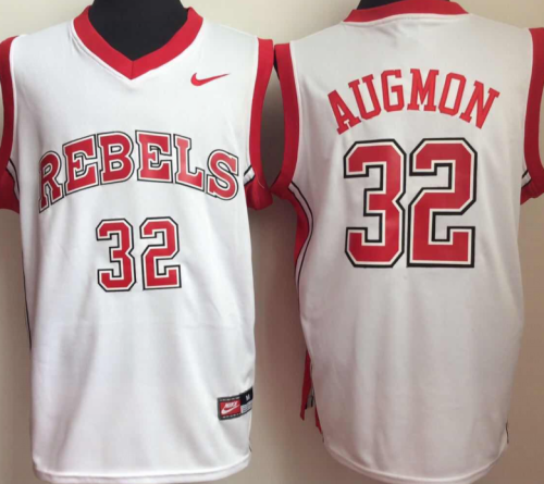 University of Nevada Las Vegas 32 Stacey Augmon College Basketball Jersey White