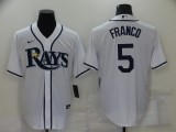 Nike Tampa Bay Rays 5 Wander Franco Baseball Jersey White