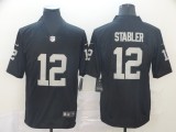 Oakland Raiders 12 Ken Stabler Football Jersey Black Fan Edition