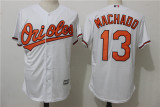 Baltimore Orioles 13 Manny Machado Baseball Jersey White