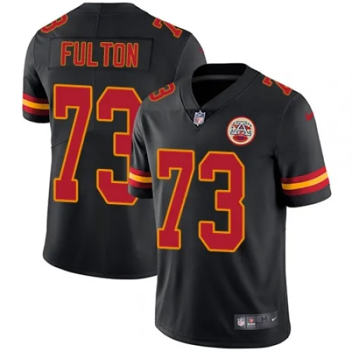 Kansas City Chiefs 73 Zach Fulton Football Jersey Legend Black