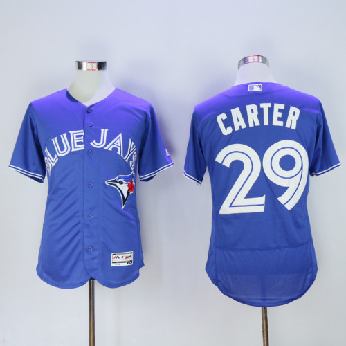 Toronto Blue Jays 29 Joe Carter Flexbase Baseball Jersey Blue